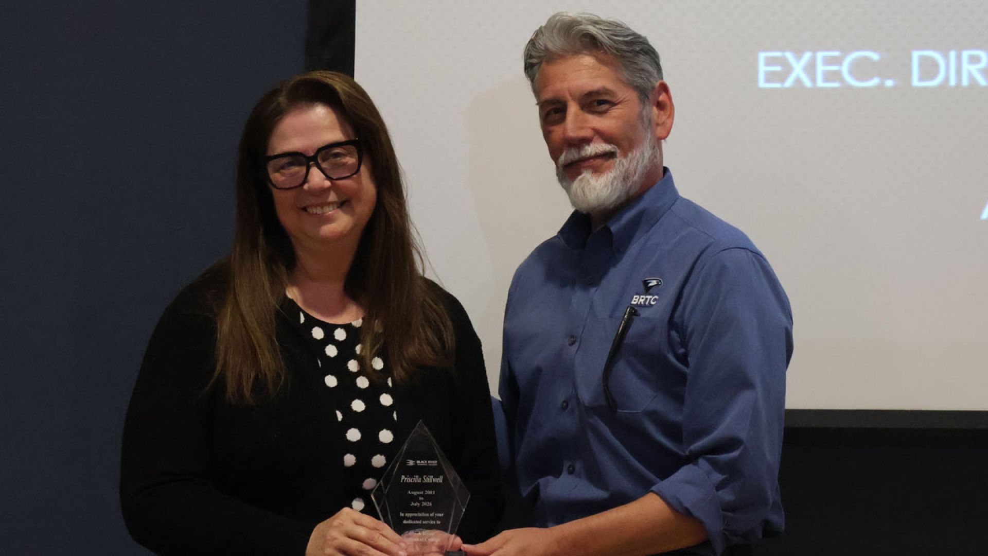 Priscilla Stillwell and Dr. Martin Eggensperger