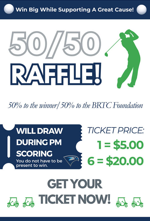 2026 Golf Tournment Raffle flyer
